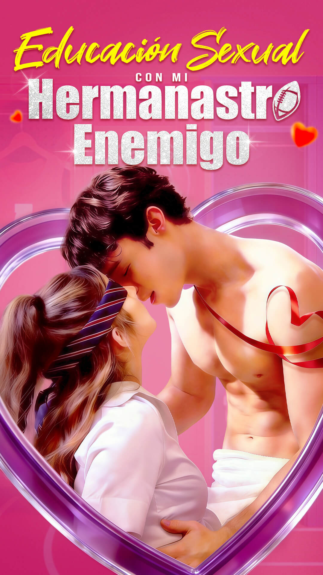 Educación sexual con mi hermanastro enemigo
