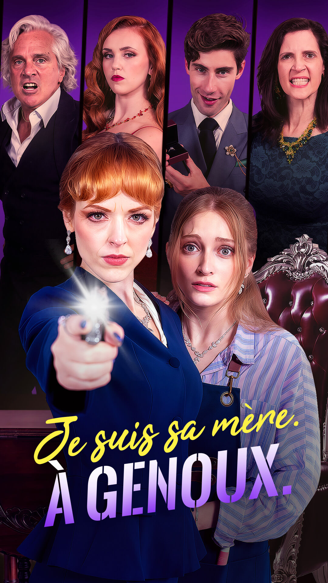 Je suis sa mère. À GENOUX